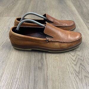 Allen Edmonds Loafers Shoes Mens Size 10.5 B Brown Leather Slip On Moc Toe